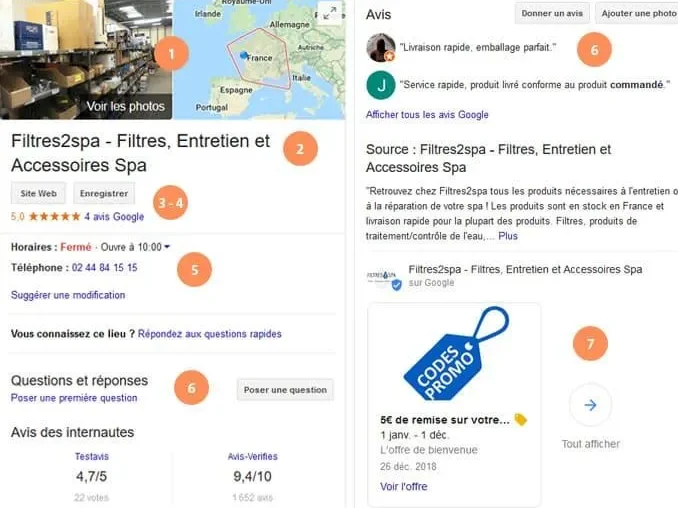 Exemple de fiche Google Business Profile optimisée pour le référencement local fiche google business profile exemple optimisation seo local entreprise